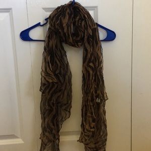 Zebra print scarf